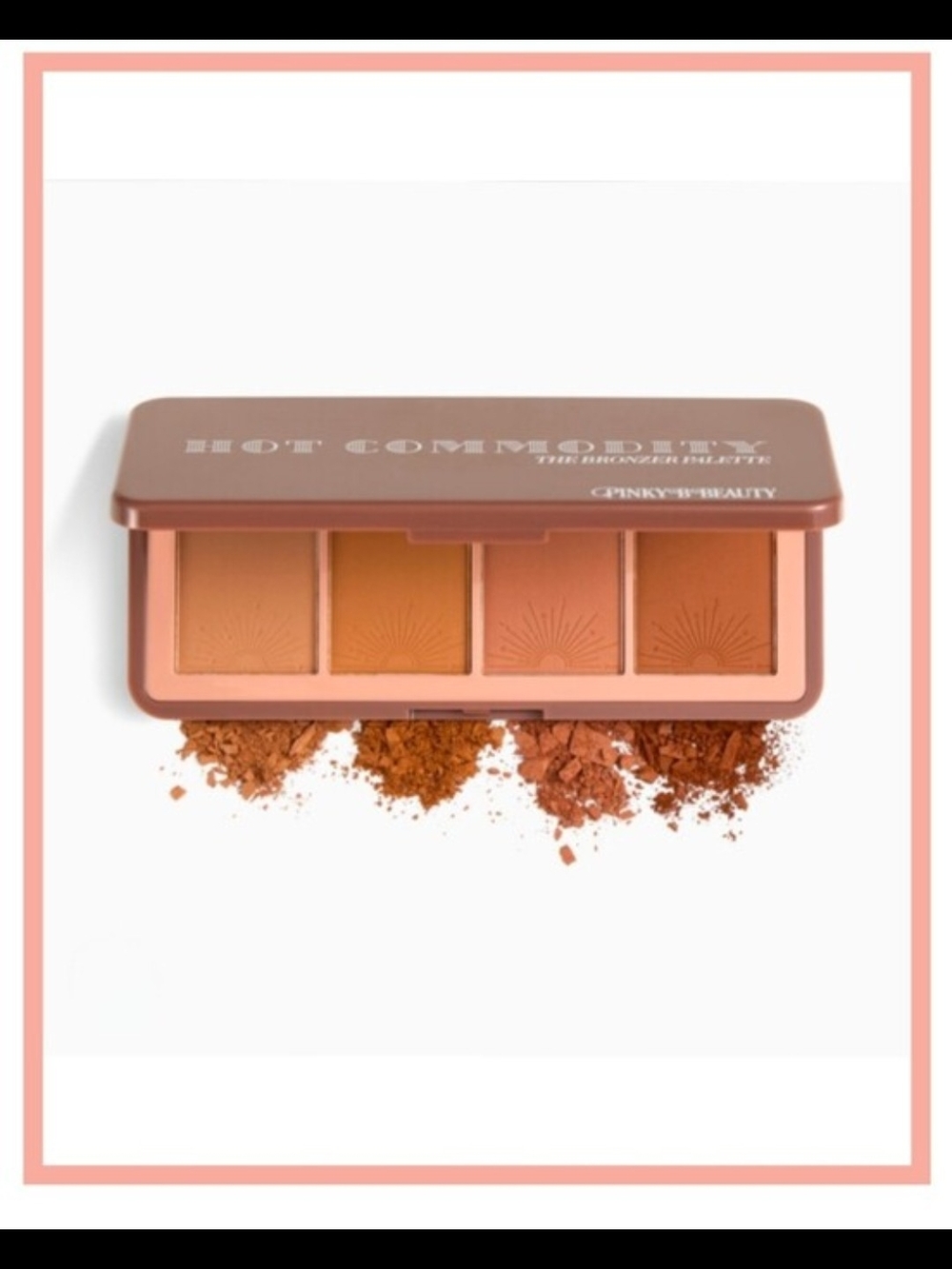 NIB Hot Commodity Bronzer & Contour Palette - Pinky B Beauty Full Size